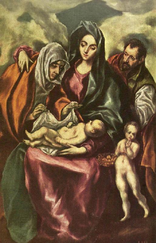 GRECO, El holy family oil painting picture